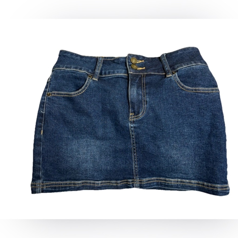 Princess Polly Classic Blue Denim Mini Skirt Women's Size 8